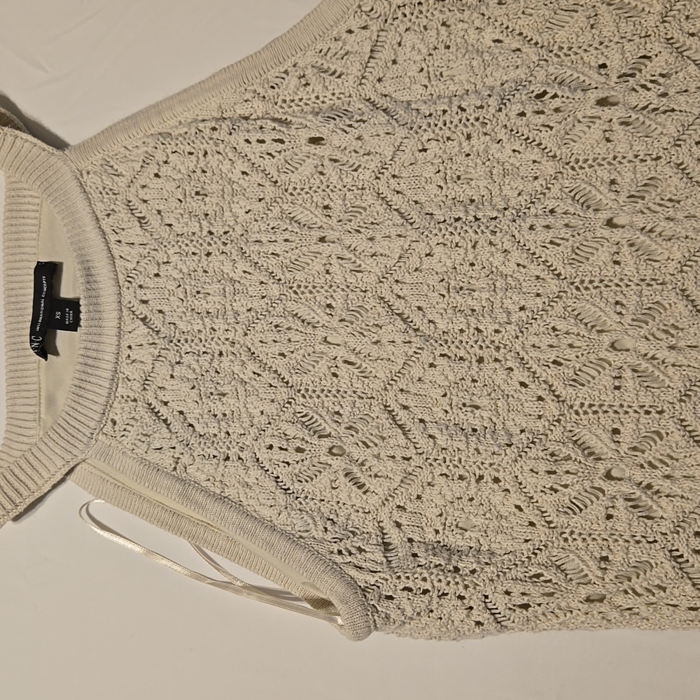 INC International Concepts Beige Knit Sweater